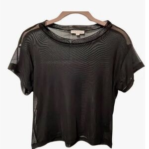 LA hearts sheet short sleeve top size small